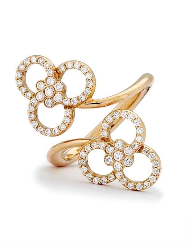 ANELLO IN ORO ROSA 18KT CON DIAMANTI