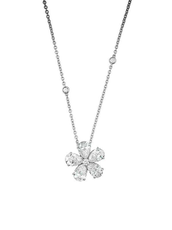 GIROCOLLO IN ORO BIANCO 18KT CON DIAMANTI