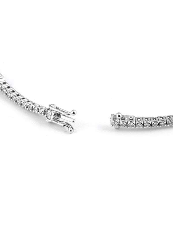 BRACCIALE TENNIS IN ORO BIANCO 18KT CON DIAMANTI E DIAMANTI NERI