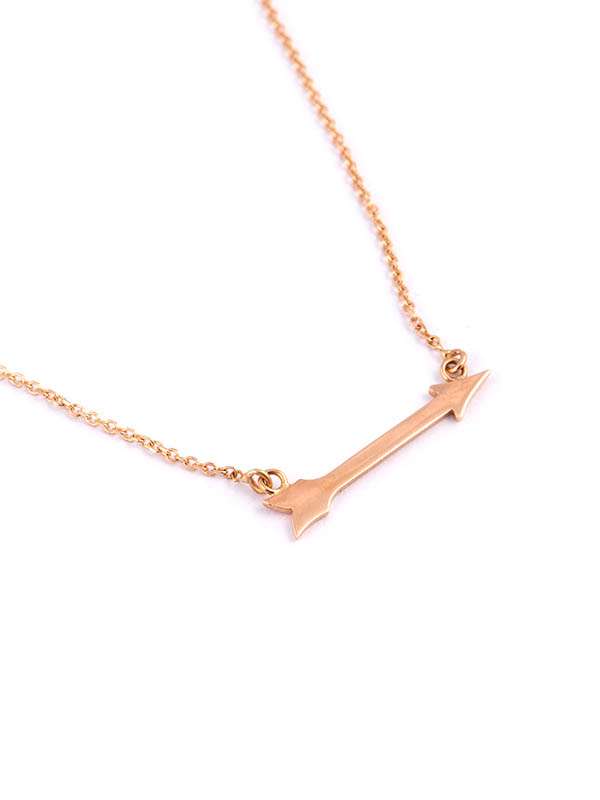 GIROCOLLO IN ORO ROSA 18KT CON FRECCIA
