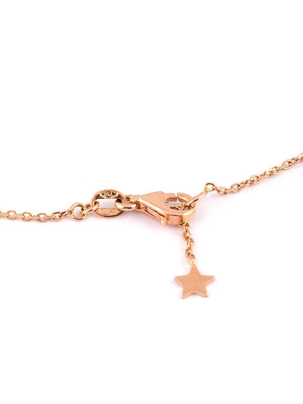 GIROCOLLO CON STELLA MEDIA PIENA IN ORO ROSA 18KT