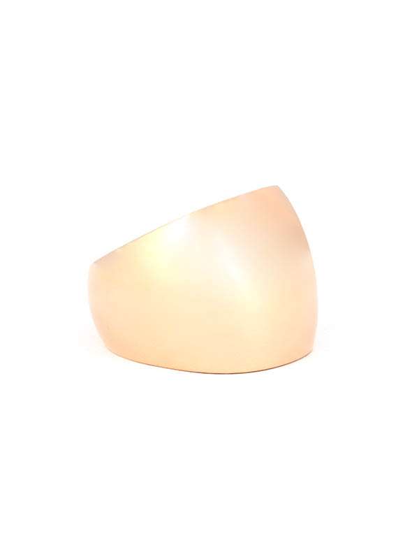 ANELLO PAVE' A FASCIA IN ORO ROSA 18KT CON DIAMANTI BIANCHI