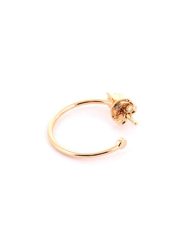 ORECCHINI CERCHIO IN ORO ROSA 18KT CON DIAMANTI