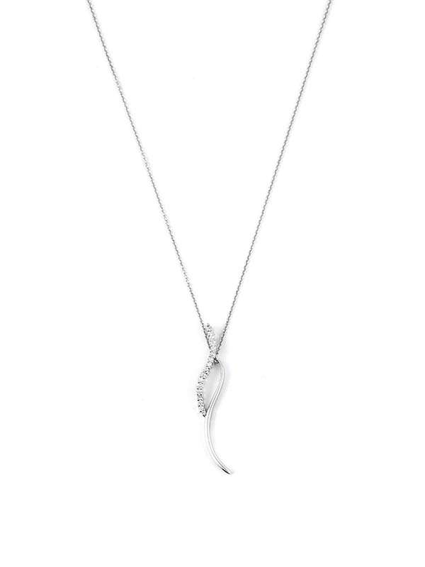 GIROCOLLO IN ORO BIANCO 18KT CON DIAMANTI