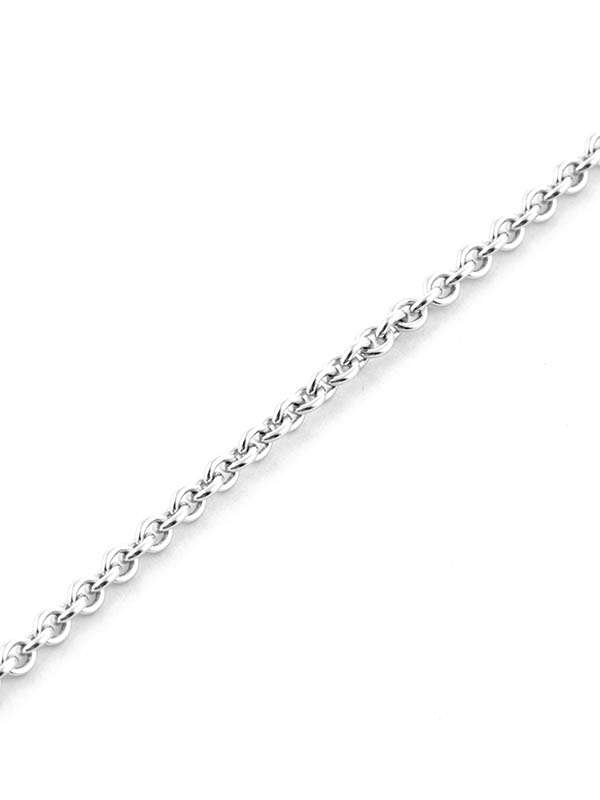 GIROCOLLO IN ORO BIANCO 18KT CON DIAMANTI NERI CORNO MIGNONNE PAVE'