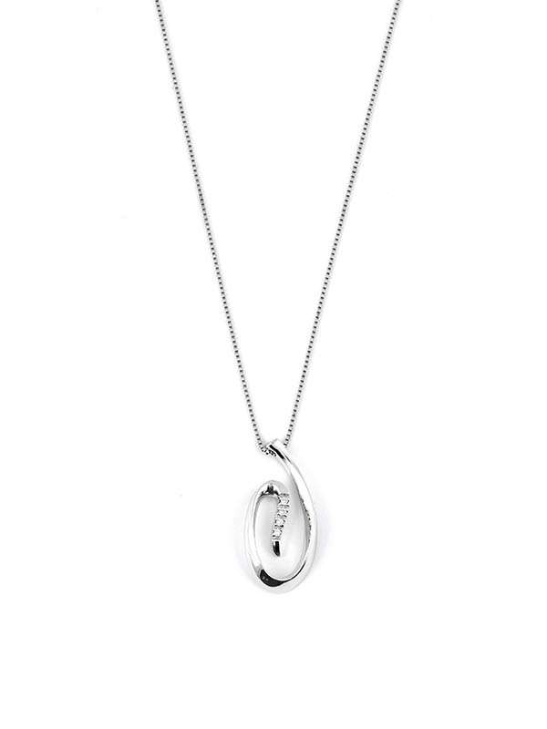GIROCOLLO IN ORO BIANCO 18KT CON DIAMANTI