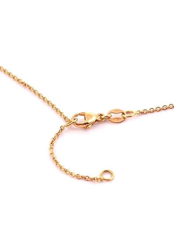 GIROCOLLO IN ORO ROSA 18KT CON DIAMANTI NERI PEPERONCINO