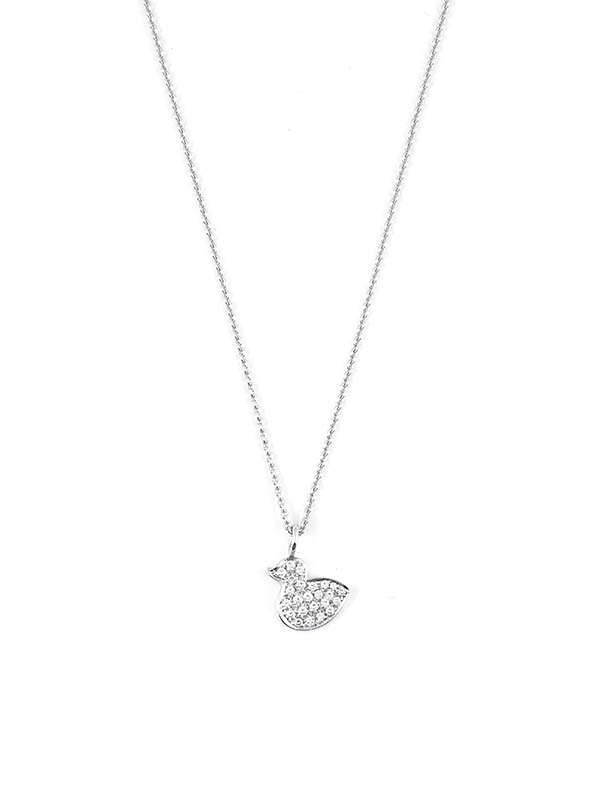 GIROCOLLO IN ORO BIANCO 18KT CON DIAMANTI