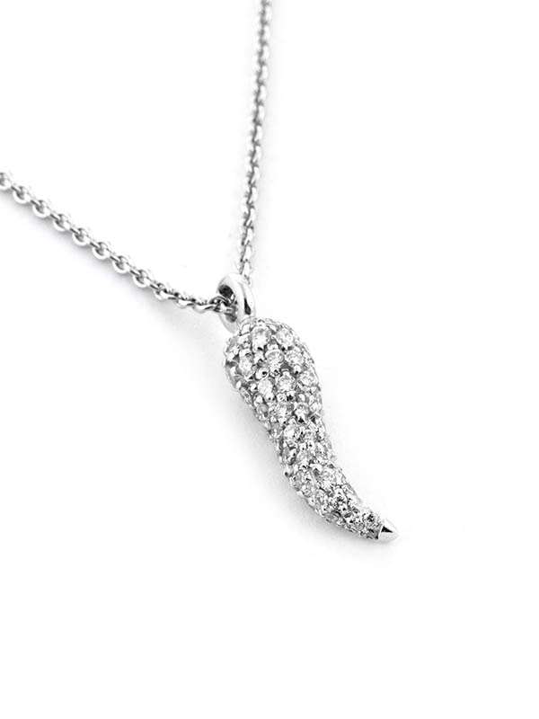 GIROCOLLO IN ORO BIANCO 18KT CON DIAMANTI