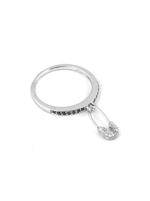 ANELLO IN ORO BIANCO 18KT CON DIAMANTI