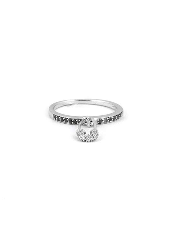 ANELLO IN ORO BIANCO 18KT CON DIAMANTI