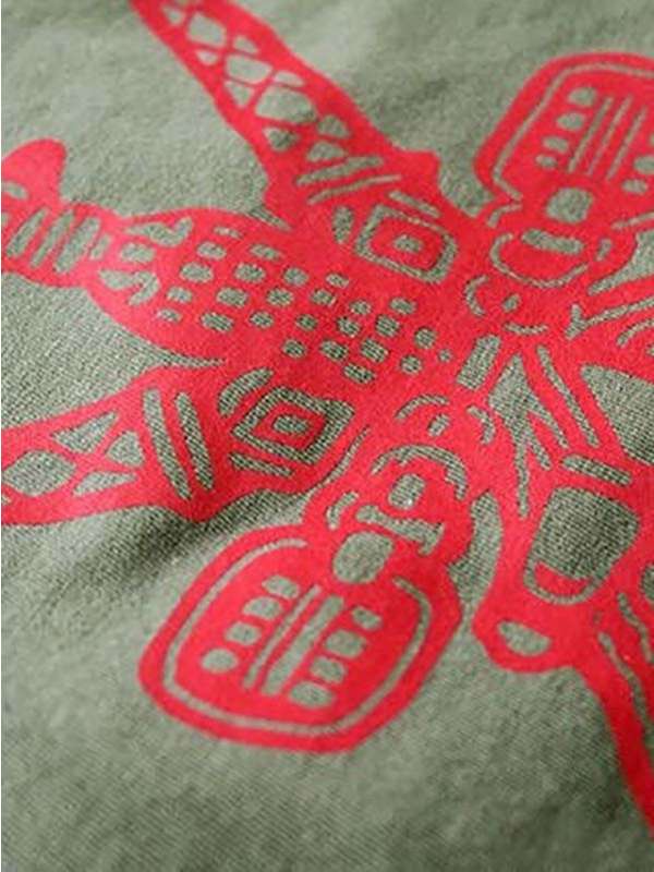 T-SHIRT INCASODIVINTAGE OMAN RED A CALDO BLU NAVY