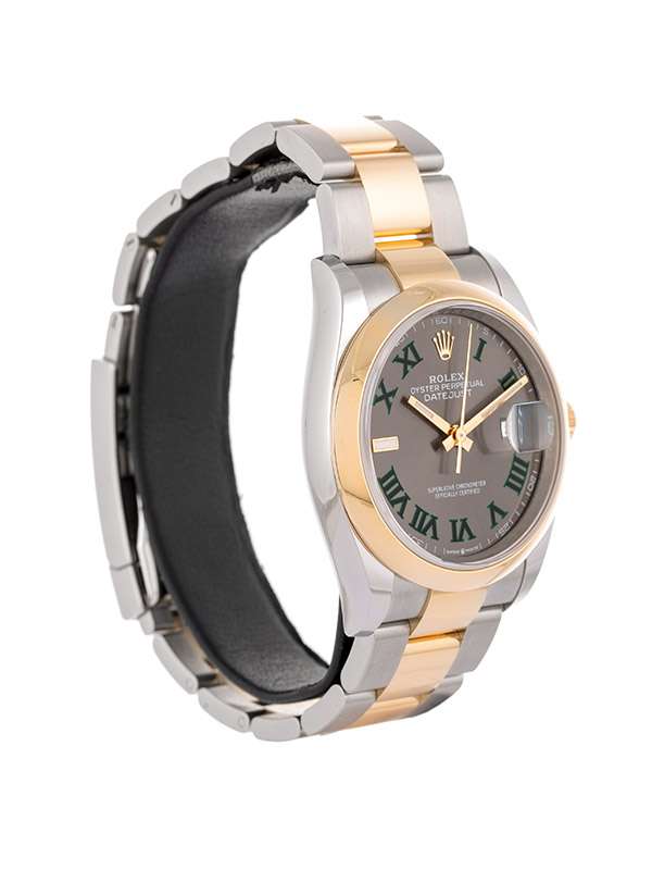 ROLEX DATEJUST WIMBLEDON 36MM IN ACCIAIO E ORO GIALLO 18KT REF. 126203