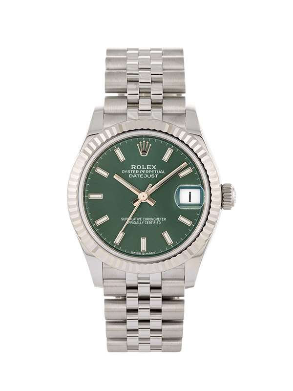 ROLEX DATEJUST MINT GREEN DIAL 31MM IN ACCIAIO REF. 278274