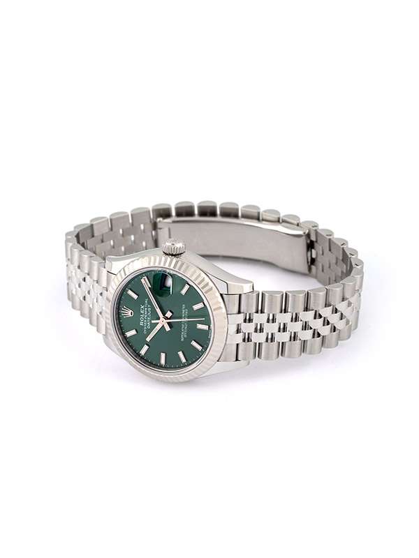 ROLEX DATEJUST MINT GREEN DIAL 31MM IN ACCIAIO REF. 278274