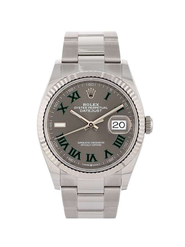ROLEX DATEJUST QUADRANTE WIMBLEDON 36MM IN ACCIAIO REF. 126234