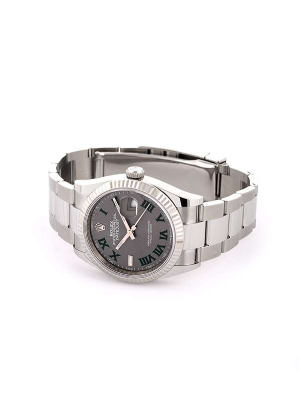 ROLEX DATEJUST QUADRANTE WIMBLEDON 36MM IN ACCIAIO REF. 126234