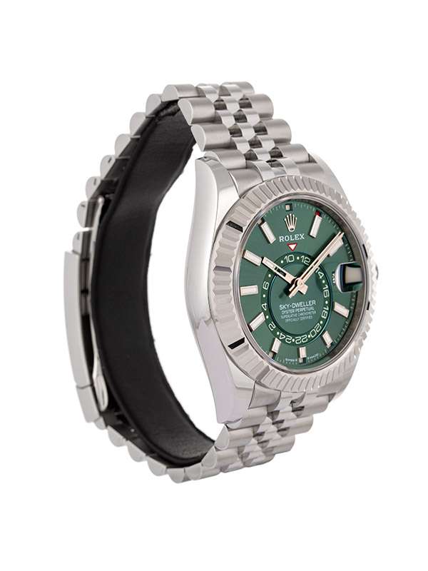 ROLEX SKY-DWELLER GREEN MINT DIAL 42MM IN ACCIAIO REF. 336934