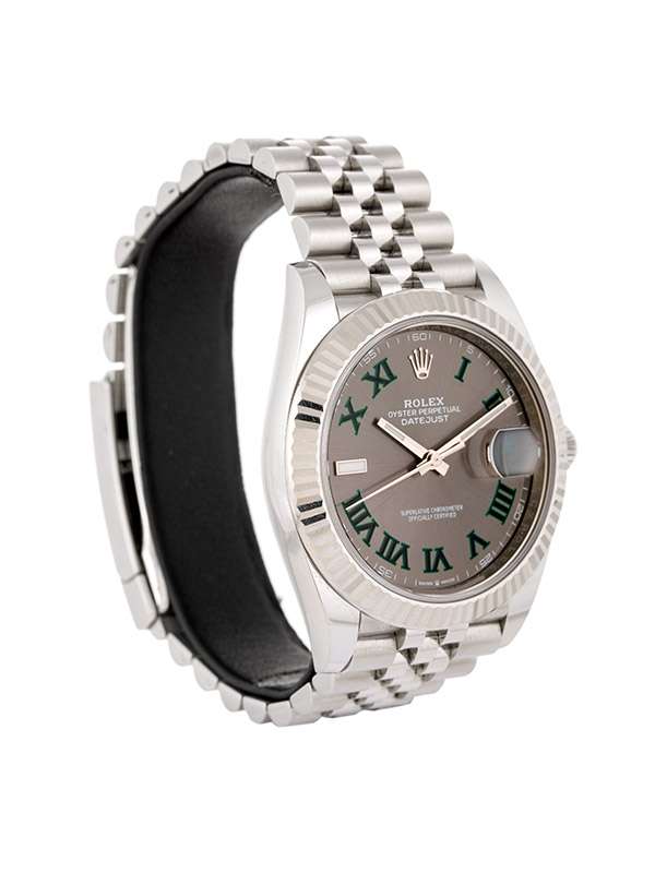 ROLEX DATEJUST II QUADRANTE WIMBLEDON 41MM IN ACCIAIO REF. 126334