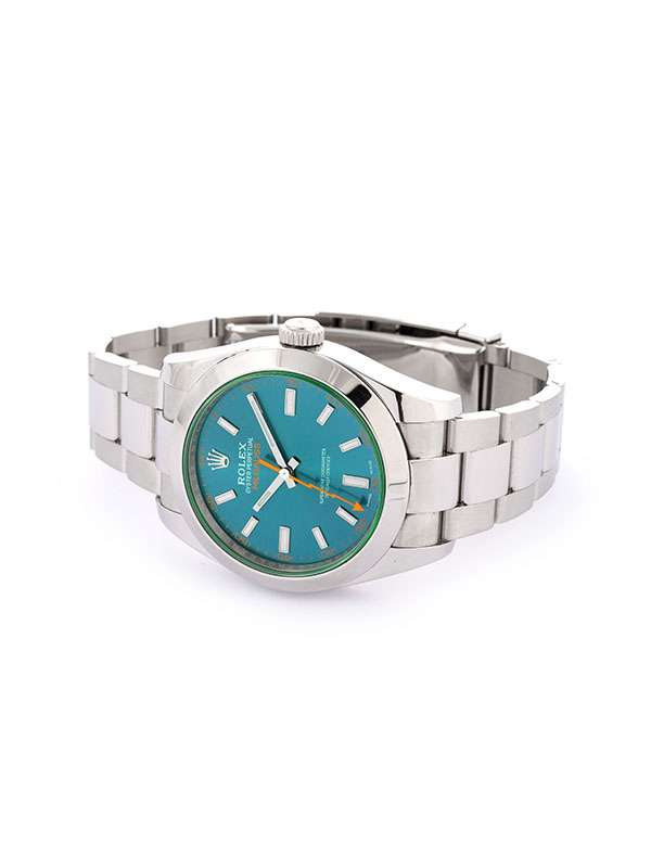 ROLEX MILGAUSS 40MM IN ACCIAIO VETRO VERDE REF. 116400GV