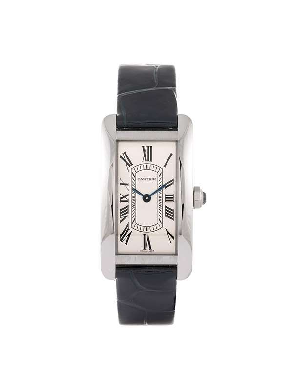 Cartier Tank Américaine modello piccolo in acciaio ref. WSTA0082