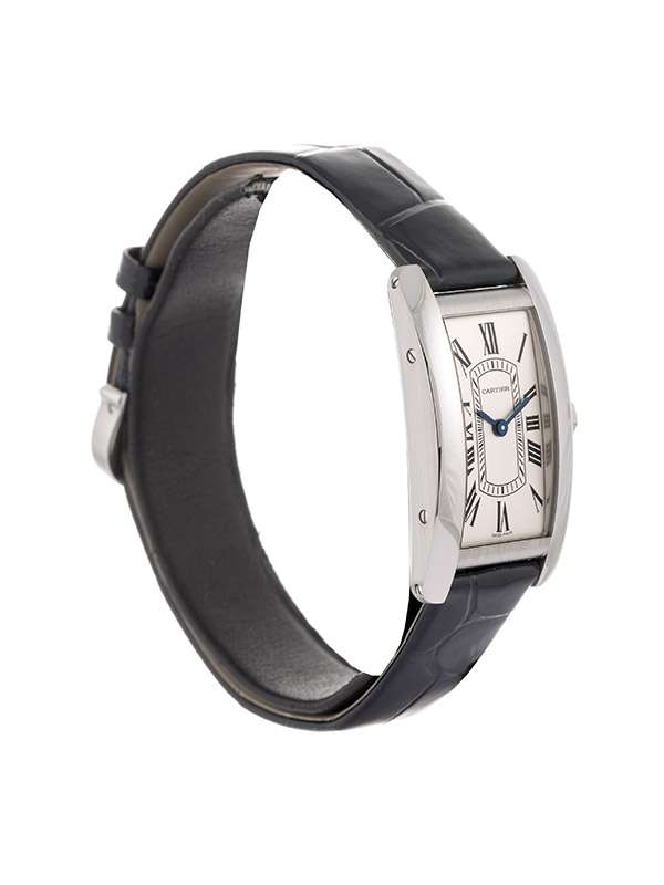 Cartier Tank Américaine modello piccolo in acciaio ref. WSTA0082
