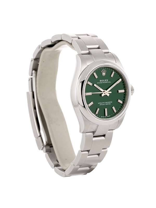 ROLEX OYSTER PERPETUAL VERDE 31MM IN ACCIAIO REF. 277200