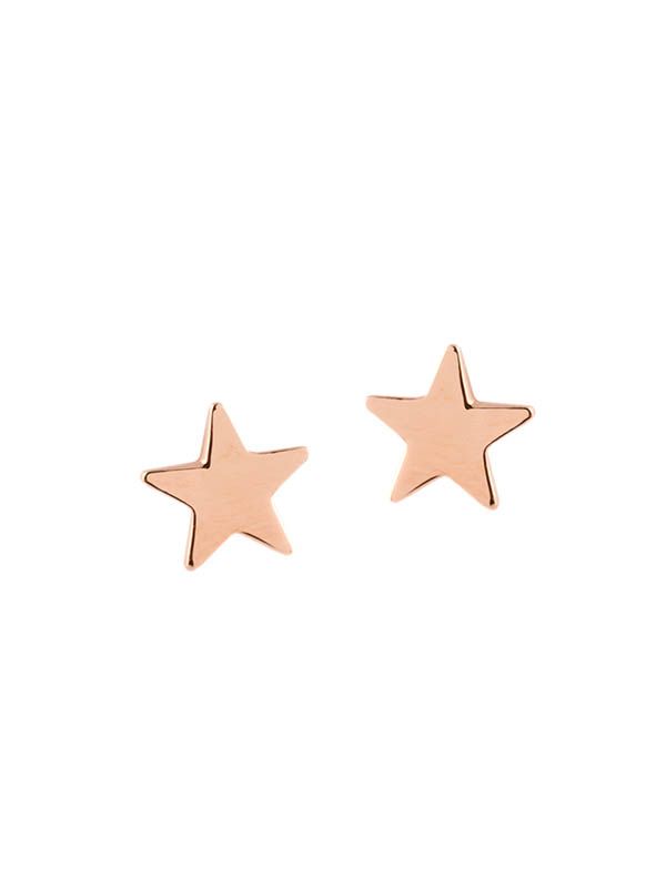 orecchini stella oro rosa
