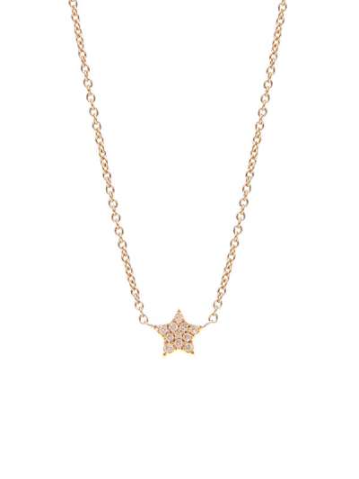 GIROCOLLO IN ORO ROSA 18KT CON STELLA E DIAMANTI