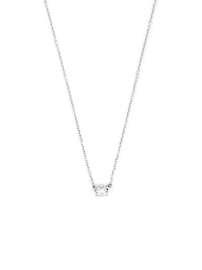 GIROCOLLO PUNTO LUCE IN ORO BIANCO 18KT CON DIAMANTE