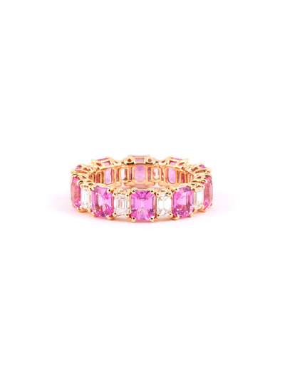FEDINA ETERNELLE IN ORO ROSA 18KT CON DIAMANTI E ZAFFIRI ROSA