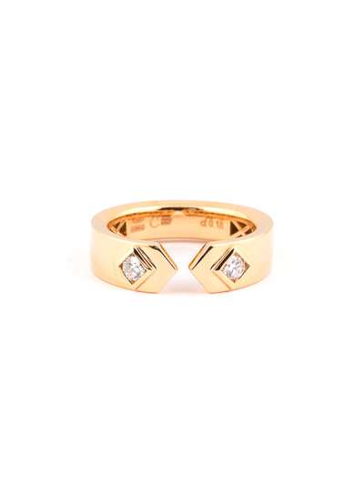 ANELLO IN ORO ROSA 18KT CON DIAMANTI