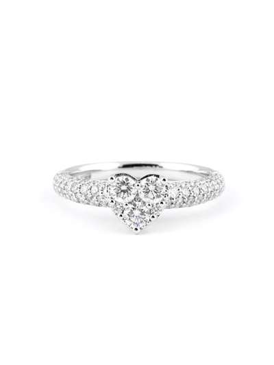 ANELLO IN ORO BIANCO 18KT CON DIAMANTI