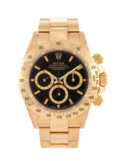 ROLEX DAYTONA 4 LINES DIAL SERVICE 2021 MOV ZENITH L SERIAL 40MM IN ORO GIALLO REF. 16528