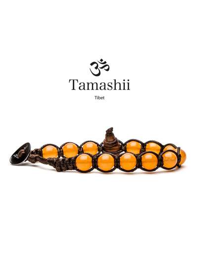 BRACCIALE TAMASHII GIADA ARANCIONE 1 GIRO MOD. BHS900-207