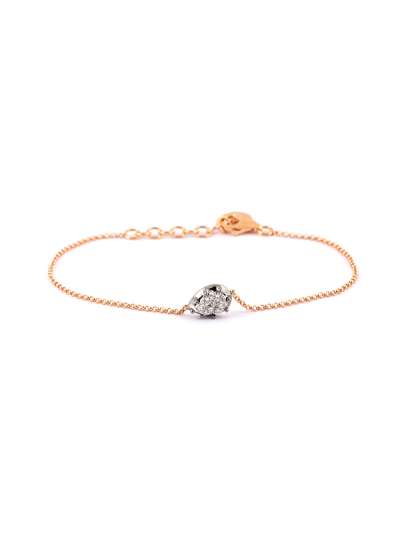 BRACCIALE IN ORO ROSA 18KT GOCCIA CON DIAMANTI