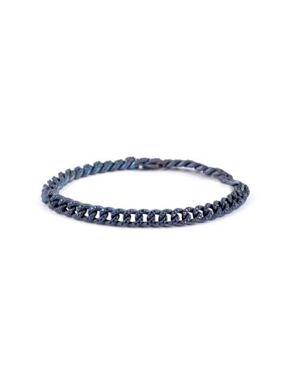BRACCIALE GROUMETTE IN TITANIO CON ZAFFIRI BLU MODELLO S PICCOLO