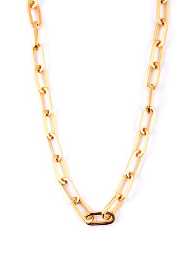 GIROCOLLO CATENA MAGLIA ALLUNGATA IN ORO GIALLO 18KT