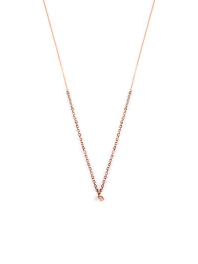 GIROCOLLO IN ORO ROSA 18KT CON DIAMANTI BROWN