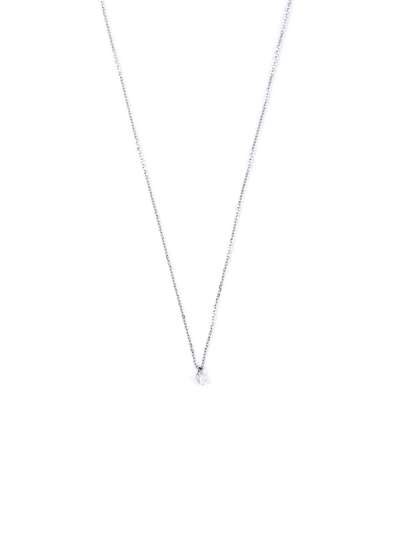 GIROCOLLO PUNTO LUCE IN ORO BIANCO 18KT CON DIAMANTE