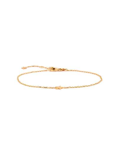 BRACCIALE CON STELLA PICCOLA PIENA IN ORO GIALLO 18KT