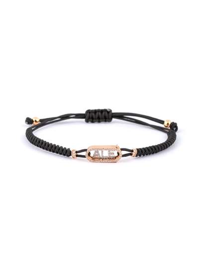 BRACCIALE CORDINO ICONIC MOTION IN ORO ROSA 18KT CON DIAMANTI