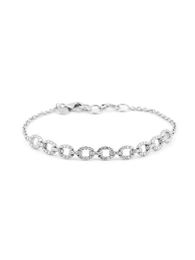 BRACCIALE IN ORO BIANCO 18KT CON DIAMANTI