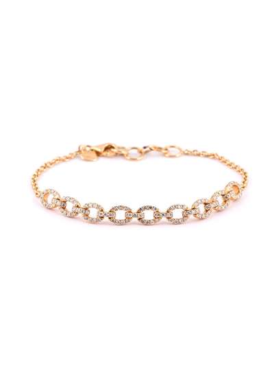 BRACCIALE IN ORO ROSA 18KT CON DIAMANTI