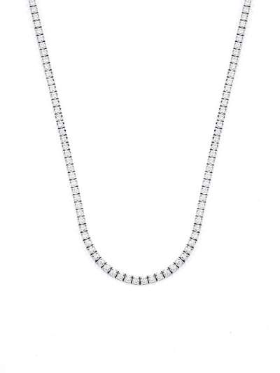 GIROCOLLO TENNIS IN ORO BIANCO 18KT CON DIAMANTI