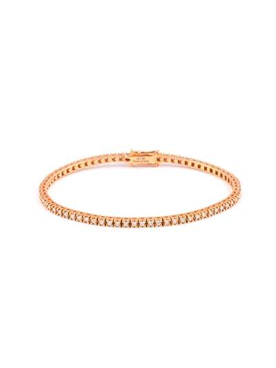 BRACCIALE TENNIS IN ORO ROSA 18KT CON DIAMANTI