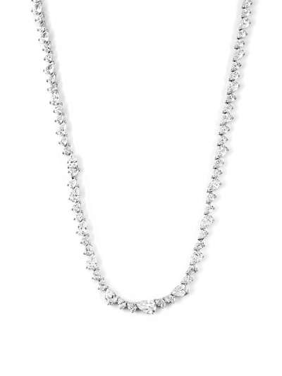 GIROCOLLO IN ORO BIANCO 18KT CON DIAMANTI TAGLIO GOCCIA