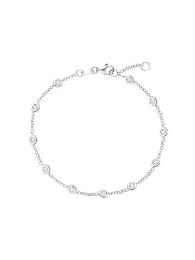 BRACCIALE IN ORO BIANCO 18KT CON 11 DIAMANTI