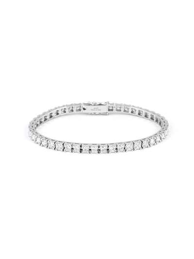 BRACCIALE TENNIS IN ORO BIANCO 18KT CON DIAMANTI