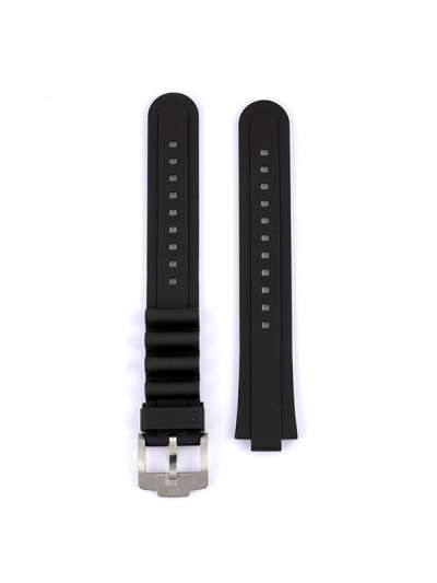 CINTURINO IN CAUCCIU' NERO PER TUDOR PELAGOS 39MM REF. M25407N-0001